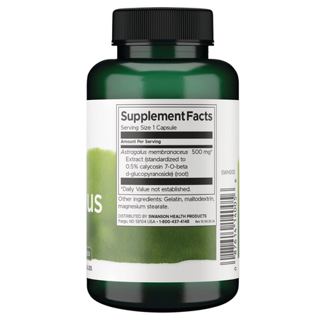 Swanson Astragalus Extract 500 mg 120 kapsułek