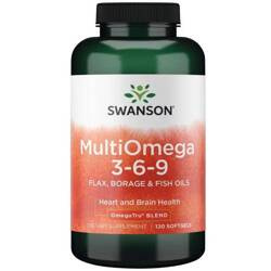 Swanson MultiOmega 3-6-9 Kwas EPA DHA 120 kapsułek