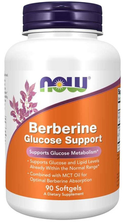 Now Foods Berberyna Glucose Support 90 kapsułek