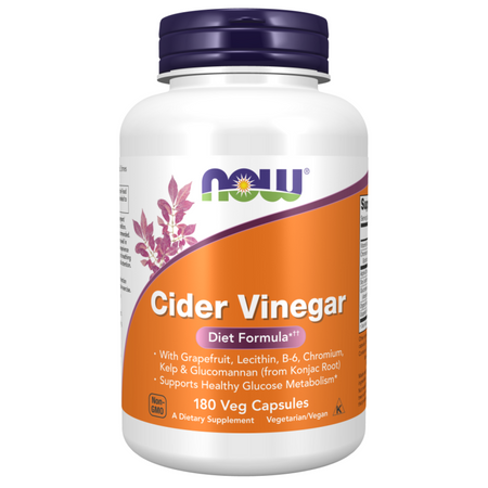 Now Foods Ocet jabłkowy (Cider Vinegar) 180 kapsułek