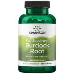 Swanson Łopian (Burdock Root) 460 mg 100 kapsułek