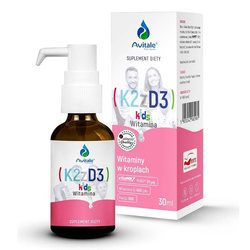 Avitale Witamina K2 + D3 Kids (Vita MK7) 25 mcg + D3 400 IU 30 ml krople