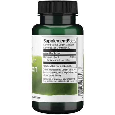 Swanson Mniszek Lekarski (Dandelion) 515 mg 60 kapsułek
