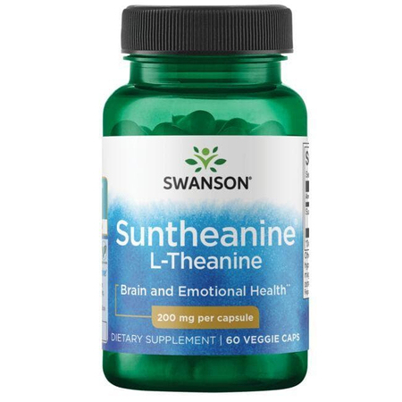 Swanson L-Teanina Suntheanine 200 mg 60 kapsułek