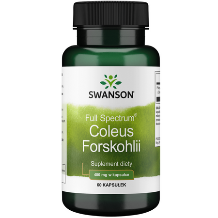 Swanson Pokrzywa Indyjska (Coleus Forskohlii) 400 mg 60 kapsułek