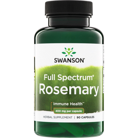 Swanson Rozmaryn Lekarski (Rosemary) 400 mg 90 kapsułek