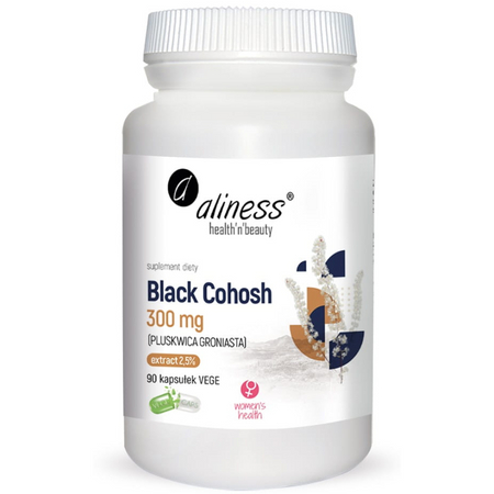Aliness Pluskwica (Black Cohosh) 300 mg 90 kapsułek vege