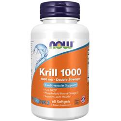 Now Foods Krill 1000, Double Strength 1000 mg 60 kapsułek