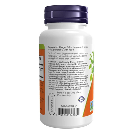 Now Foods Dziurawiec (St. John's Wort) 300 mg Extract 250 veg kapsułek