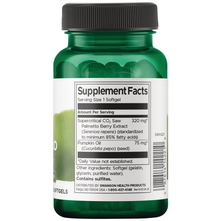 Swanson Saw Palmetto Extract 320 mg 60 kapsułek