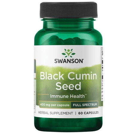 Swanson Czarny Kmin (Black Cumin) 400 mg 60 kapsułek