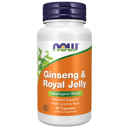 Now Foods Ginseng i Royal Jelly 90 kapsułek