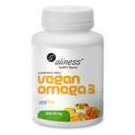 Aliness Vegan Omega-3 DHA 250 mg 60 vege kapsułek