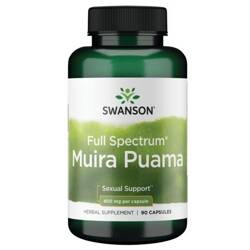 Swanson Muira Puama Root 400 mg 90 kapsułek