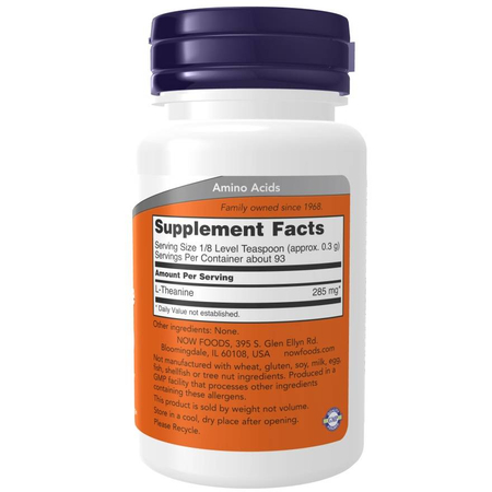 Now Foods L-Teanina Puder 28 g