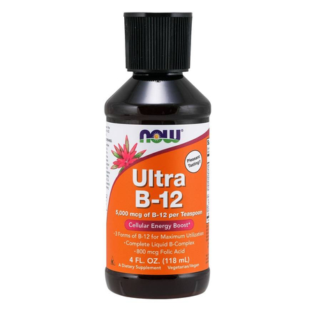 Now Foods Witamina B12 Ultra Liquid 118 ml krople