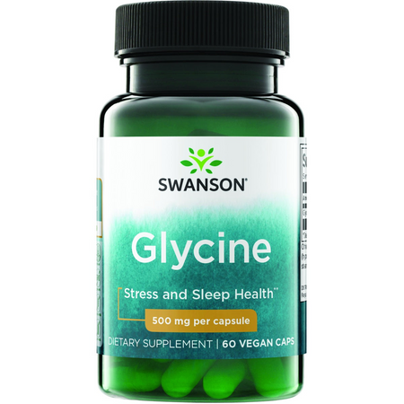 Swanson AjiPure Glicyna 500 mg 60 kapsułek