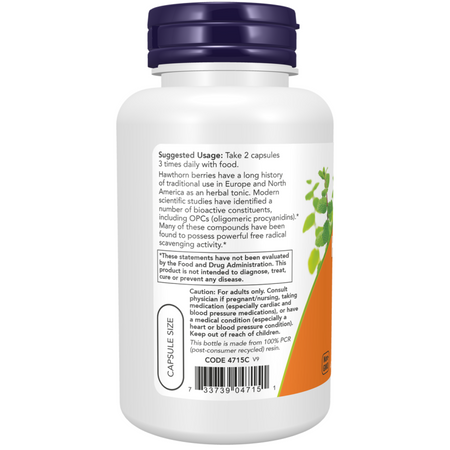 Now Foods Głóg (Hawthorn) 540 mg 100 kapsułek