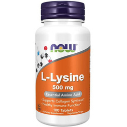 Now Foods L-Lysine 500 mg 100 tabletek