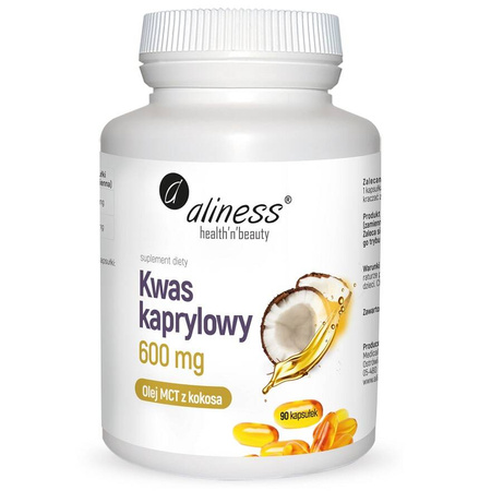 Aliness Kwas Kaprylowy 600 mg 90 kapsułek