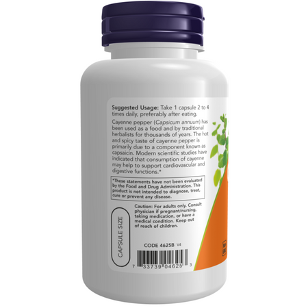 Now Foods Cayenne 500 mg 100 kapsułek