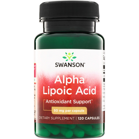 Swanson ALA Kwas Alfa Liponowy 50 mg 120 kapsułek