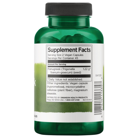 Swanson Kozieradka (Fenugreek) 610 mg 90 kapsułek