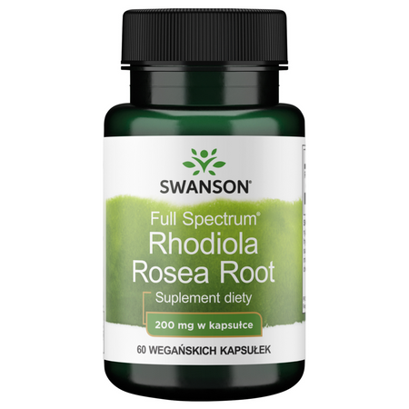 Swanson Różeniec Górski (Rhodiola Rosea Root) 200 mg 60 kapsułek