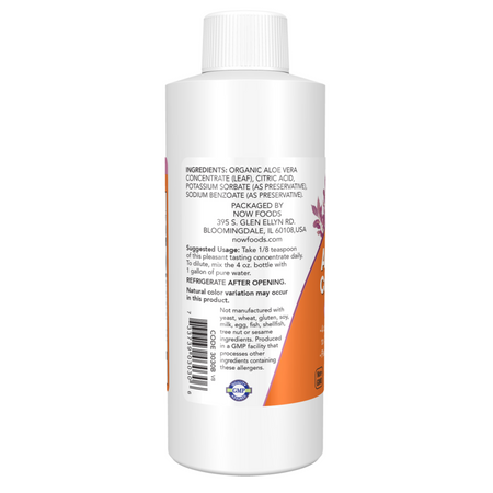 Now Foods Aloe Vera Concentrate 118 ml krople