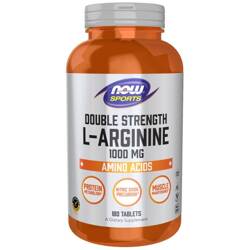 Now Foods L-Arginine 1000 mg Double Strength 180 tabletek