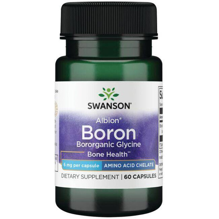 Swanson Albion Chelat Bor 6 mg 60 kapsułek