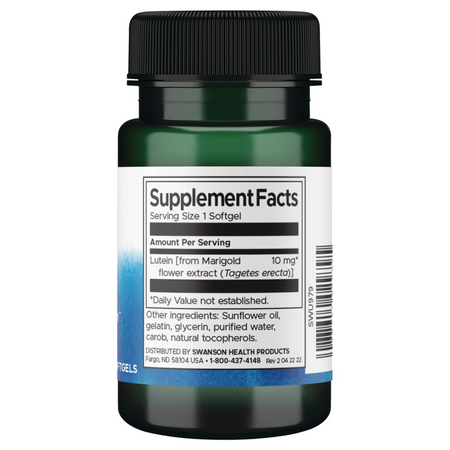 Swanson Luteina 10 mg 60 kapsułek