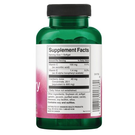 Swanson Żurawina (Cranberry) Extract 180 kapsułek