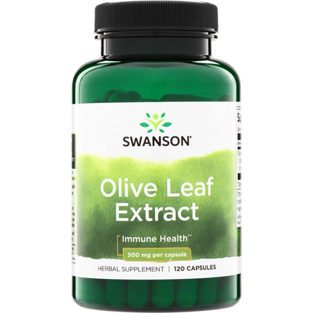Swanson Liść Oliwny (Olive Leaf) Extract 500 mg 120 kapsułek