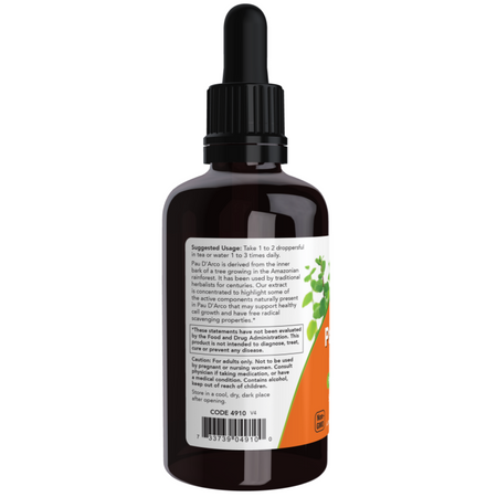 Now Foods Pau D'Arco Extract Liquid 59 ml krople