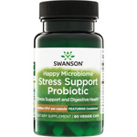 Swanson Happy Microbiome Stress Support Probiotic 60 kapsułek