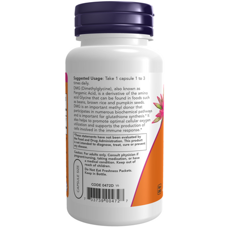 Now Foods DMG 125 mg 100 veg kapsułek