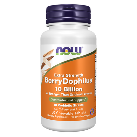Now Foods BerryDophilus Extra Strength (10 miliardów) 50 pastylki
