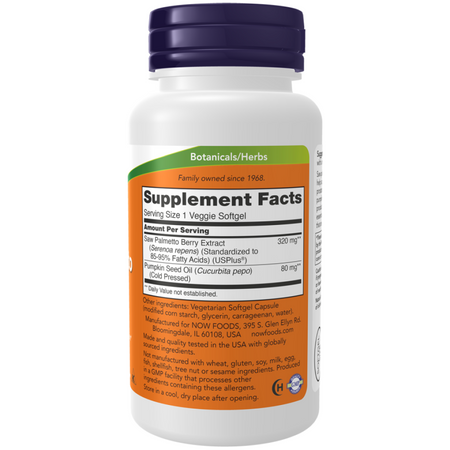 Now Foods Saw Palmetto Extract 320 mg 90 veg kapsułek