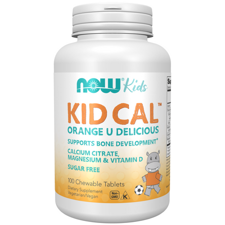 Now Foods Kid Cal Orange 100 tabletek do żucia