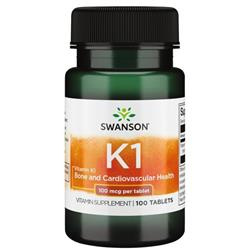 Swanson Witamina K1 100 mcg 100 tabletek