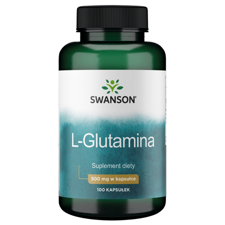 Swanson L-Glutamina 500 mg 100 kapsułek