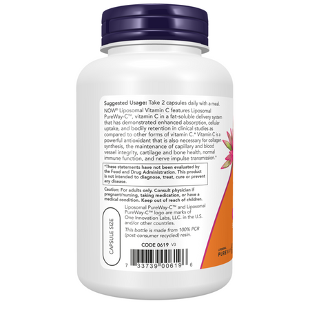 Now Foods Liposomal Vitamin C 120 veg kapsułek