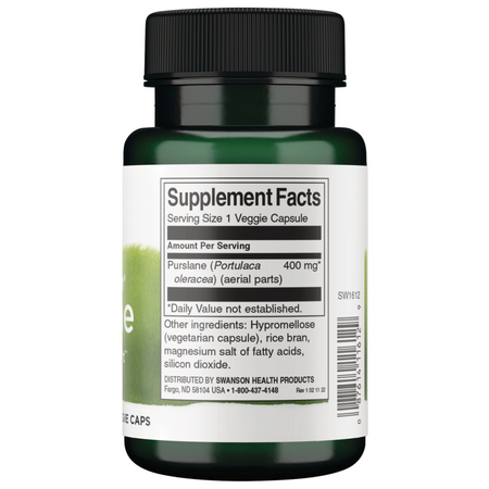 Swanson Full Spectrum Purslane 400 mg 60 kapsułek