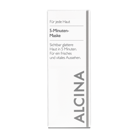 ALCINA For all skin types 5 Minute Mask – maska do twarzy wygładzająca, z ekstraktem z czerwonego wina, 50 ml
