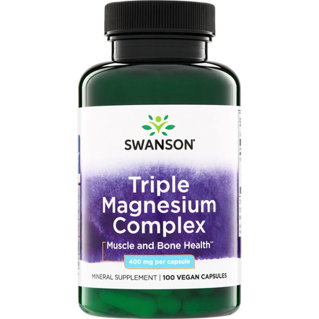 Swanson Triple Magnesium Complex 400 mg 100 kapsułek