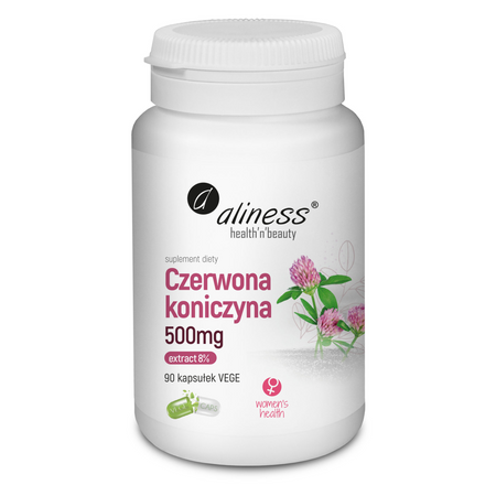 Aliness Czerwona Koniczyna (Red Clover) Extract 500 mg 90 kapsułek