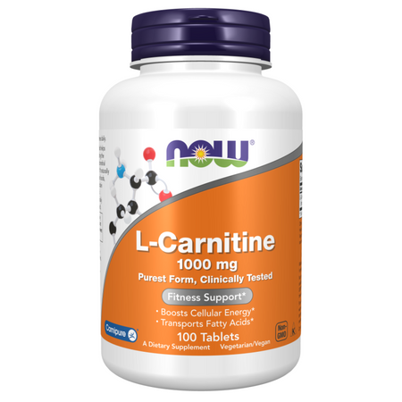 Now Foods L-Karnityna 1000 mg 100 tabletek