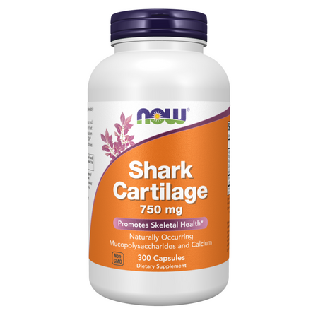 Now Foods Chrząstka Rekina (Shark Cartilage) 750 mg 300 kapsułek