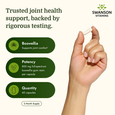 Swanson Boswellia Double Strenght 800 mg 60 kapsułek